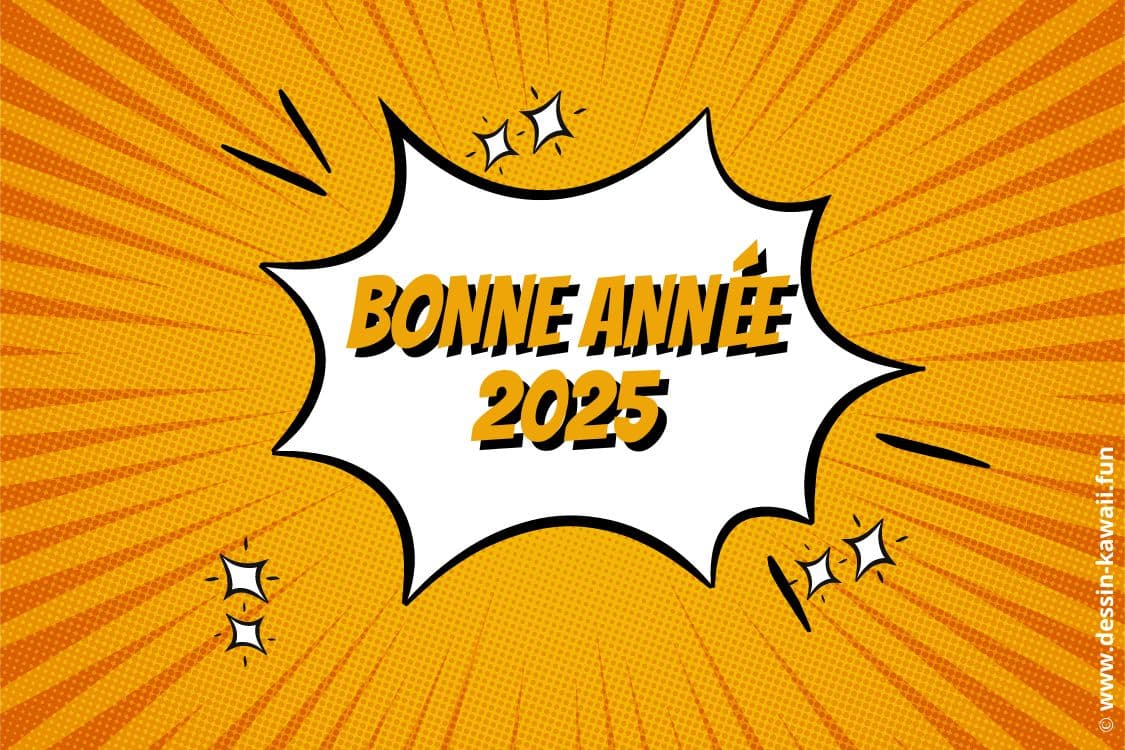 Carte Bonne Année 2025 GRATUITE souhaiter Nouvel An