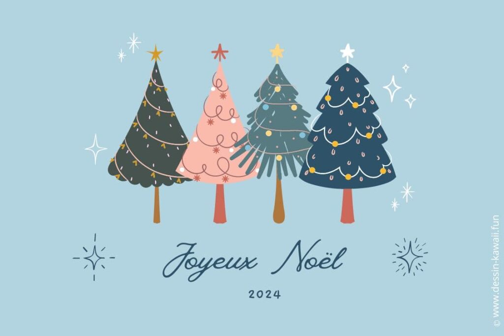 carte joyeux noel 2024 sapin