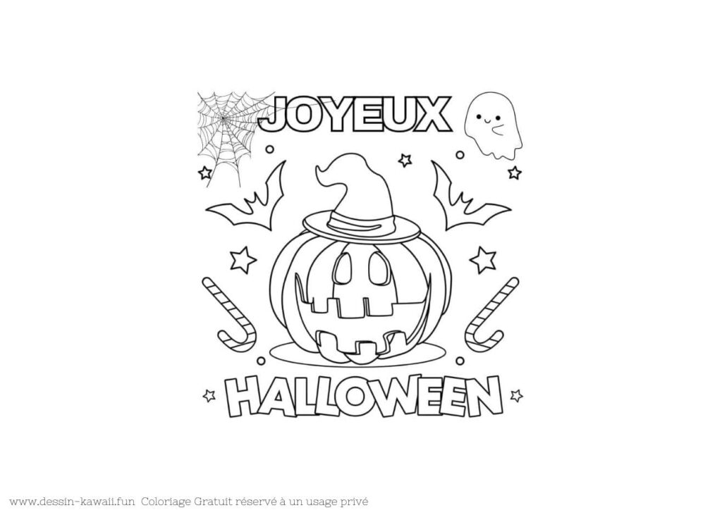 coloriage à imprimer halloween