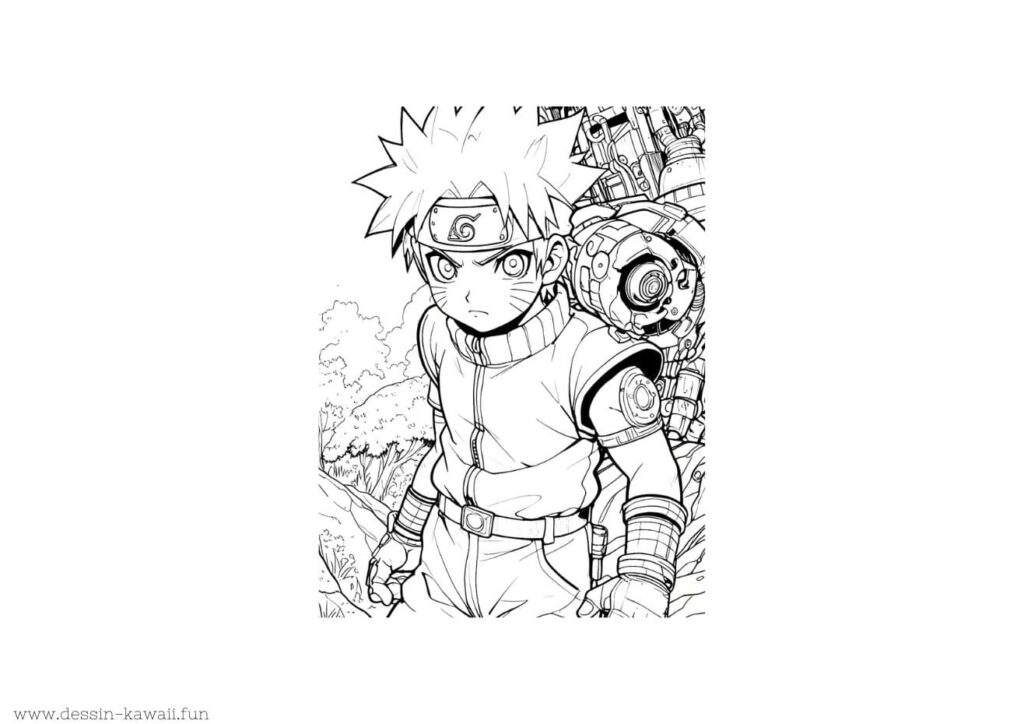 coloriage de naruto