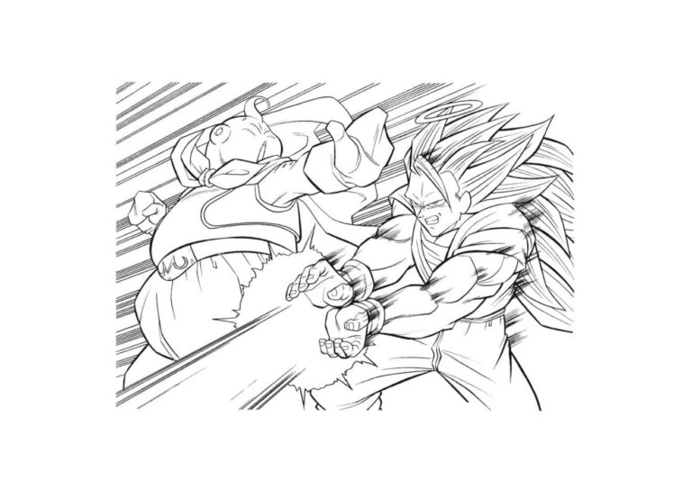 Coloriage Dragon Ball GRATUIT : Sangoku, Vegeta, Freezer..