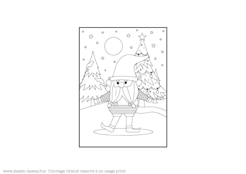 coloriage noel 8