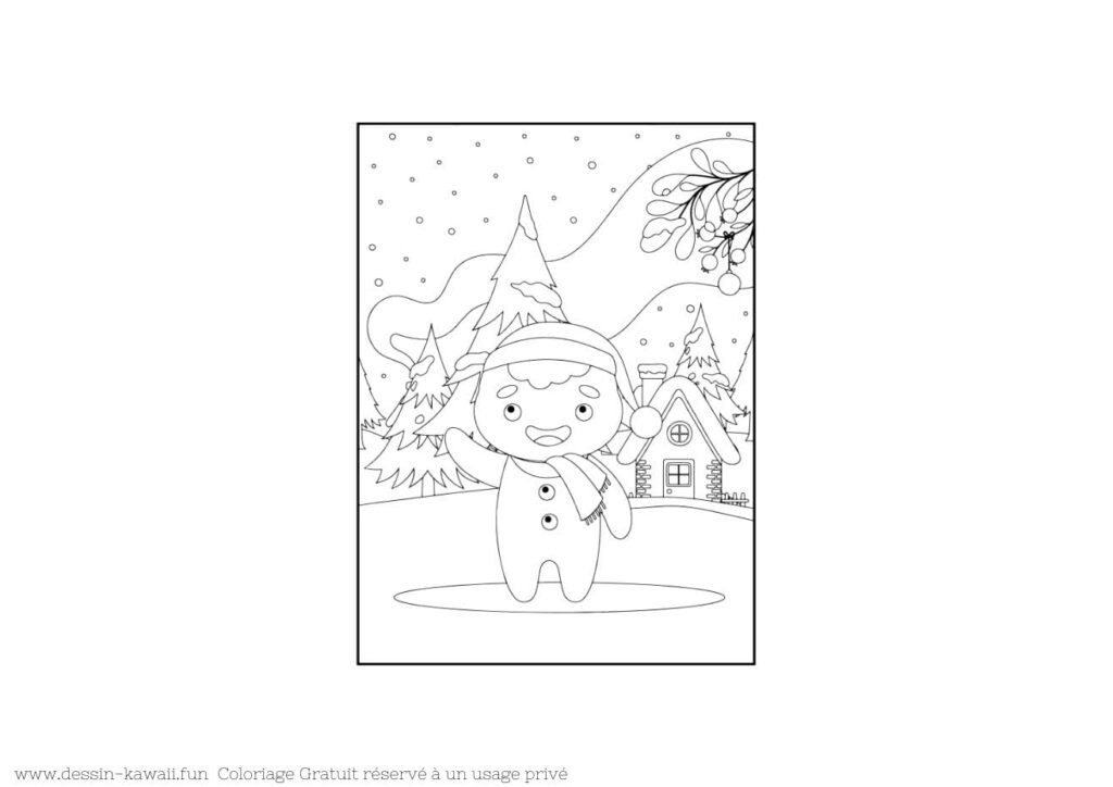 coloriage noel 9