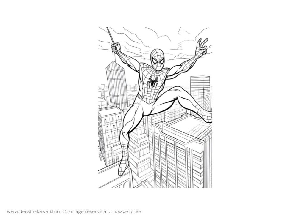 Coloriage Spider man