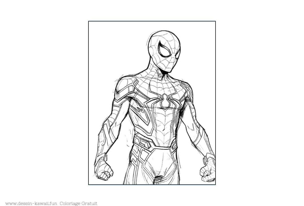 coloriage spiderman