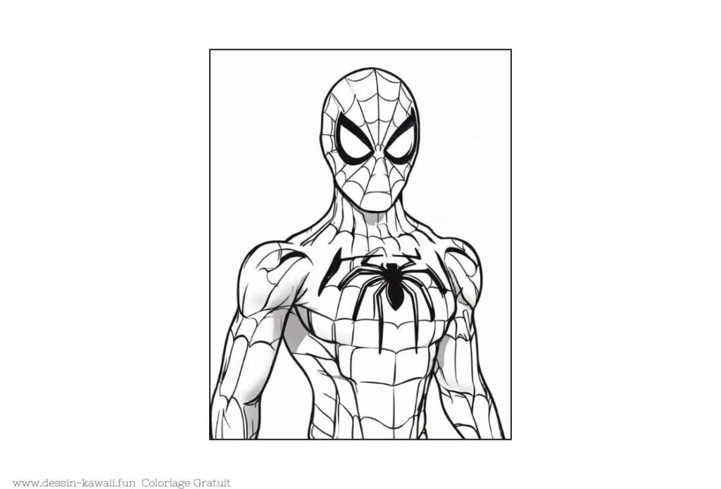 coloriage spiderman à imprimer pdf