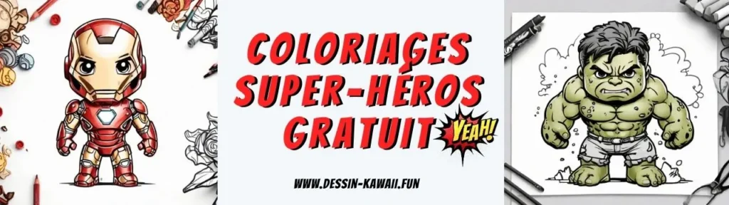 coloriage super heros gratuit