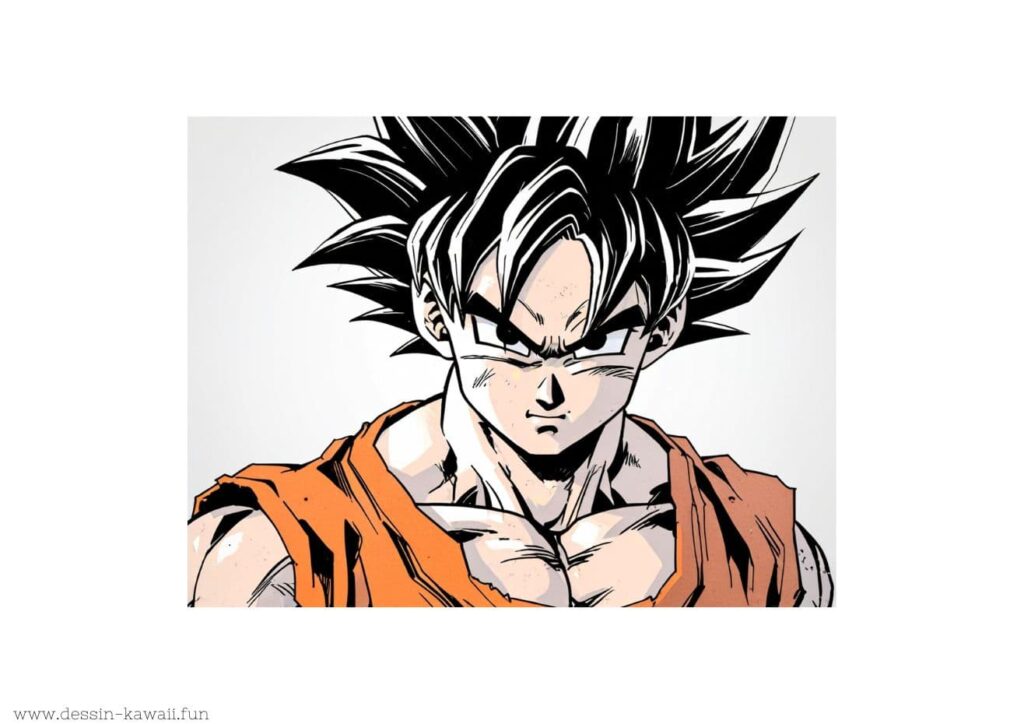 dessin couleur son goku