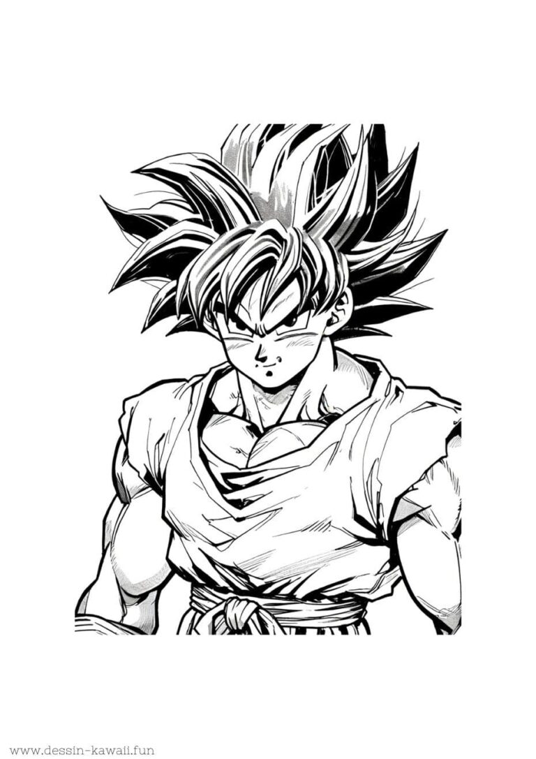 Coloriage Manga - Dessin Shonen à Imprimer Gratuitement