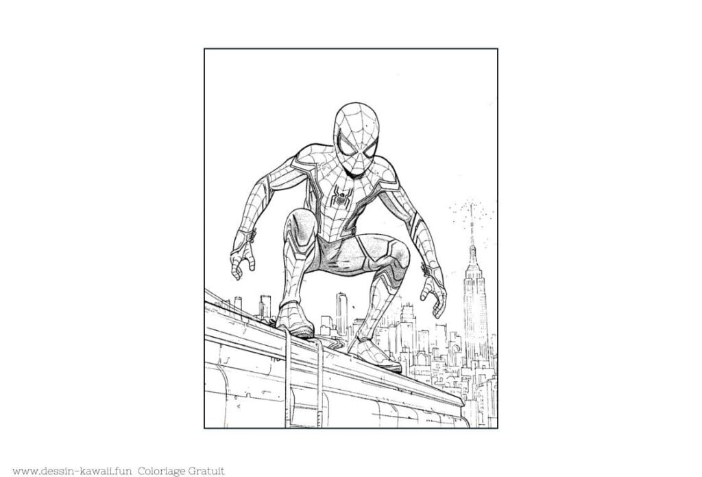 dessin spiderman imprimer