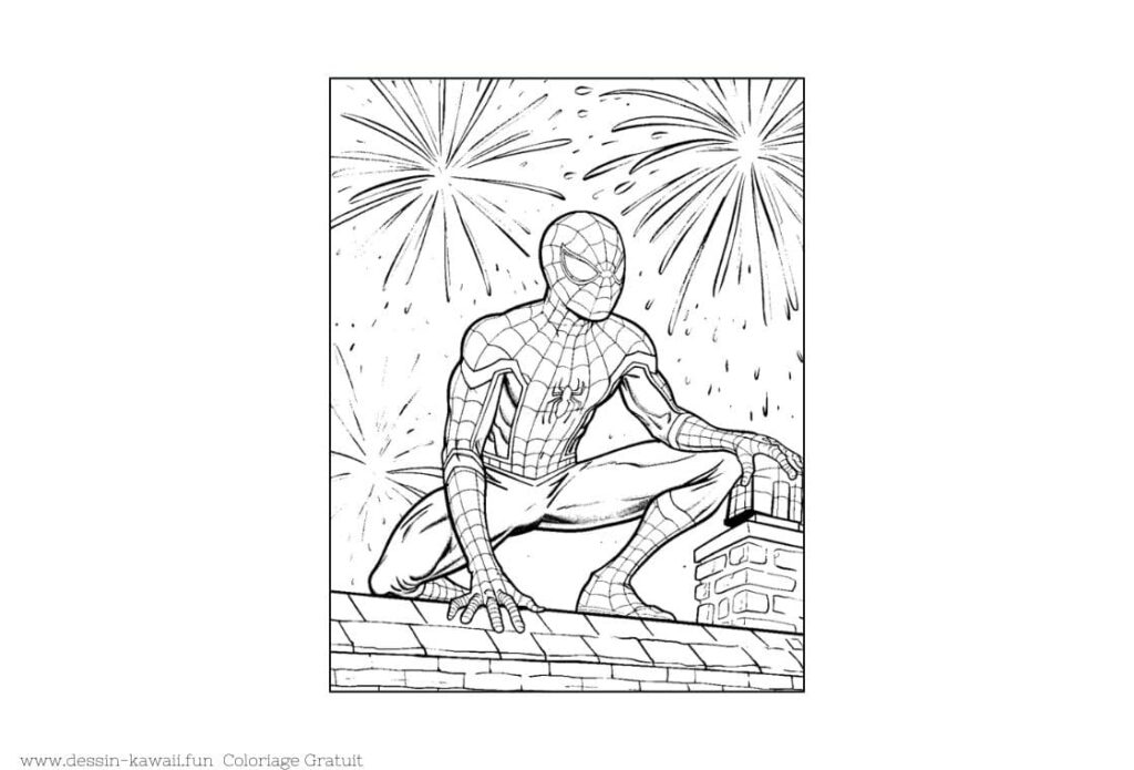 dessin spiderman réaliste