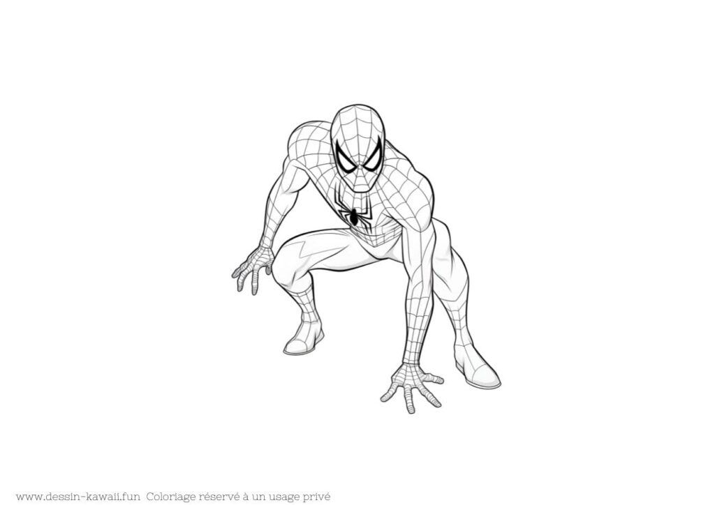 spiderman coloriage à imprimer