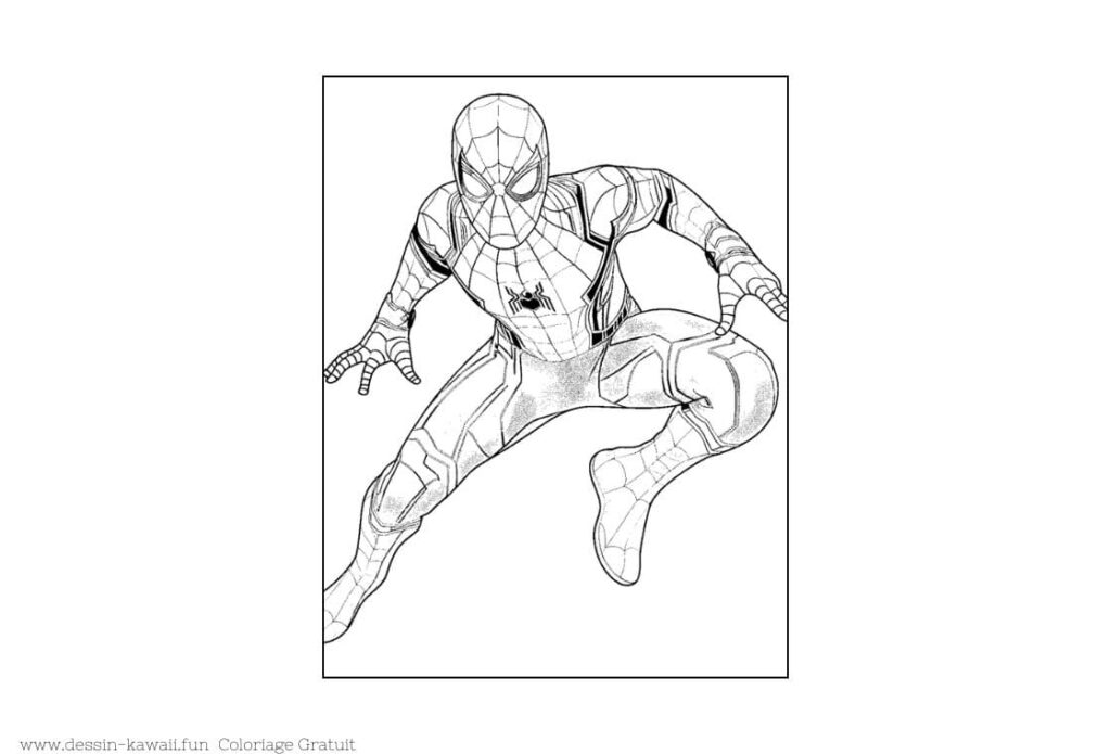 spiderman dessin a imprimer