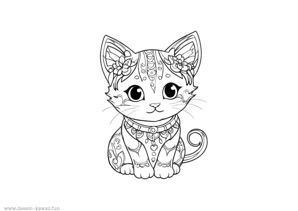 chaton coloriage