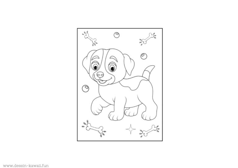 Coloriage Chien | +100 dessins de chiot à imprimer et à colorier