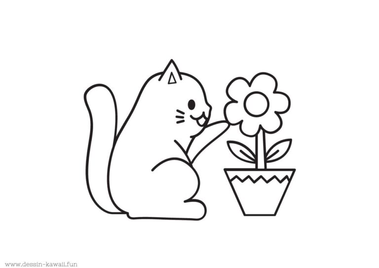 Coloriage Chat | Dessins de Chatons GRATUIT à imprimer