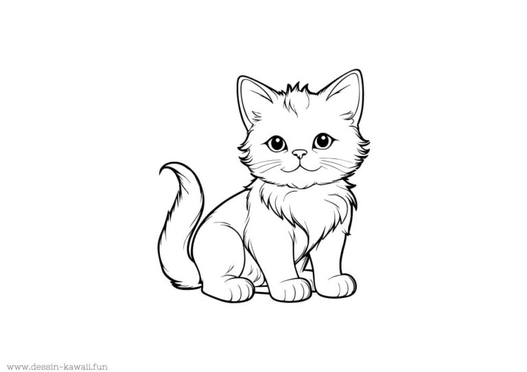 Coloriage Chat | Dessins de Chatons GRATUIT à imprimer