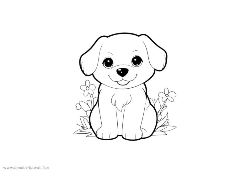 Coloriage Chien | +100 dessins de chiot à imprimer et à colorier