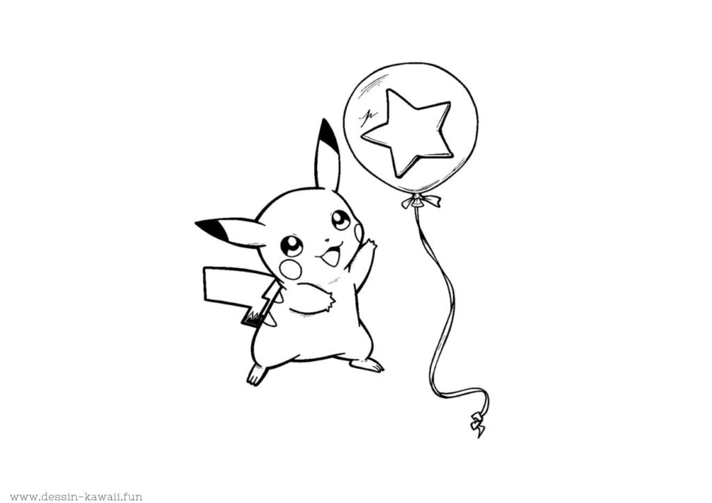 coloriage de pikachu