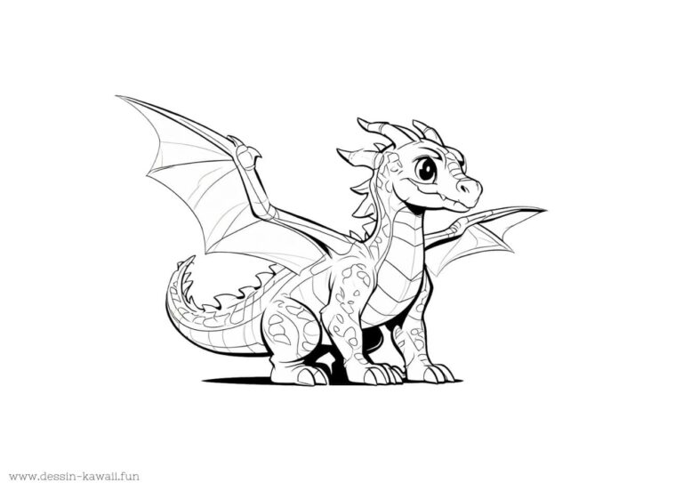 Coloriage Dragon | Dessins Dragons GRATUIT à imprimer 🔥