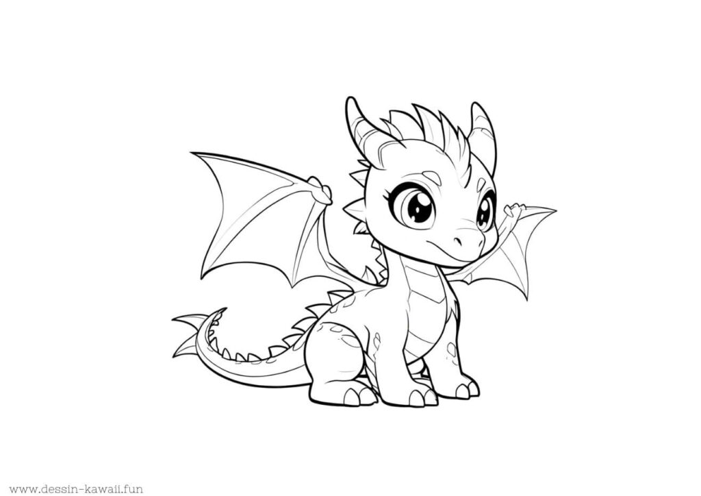 coloriage dragon gratuit