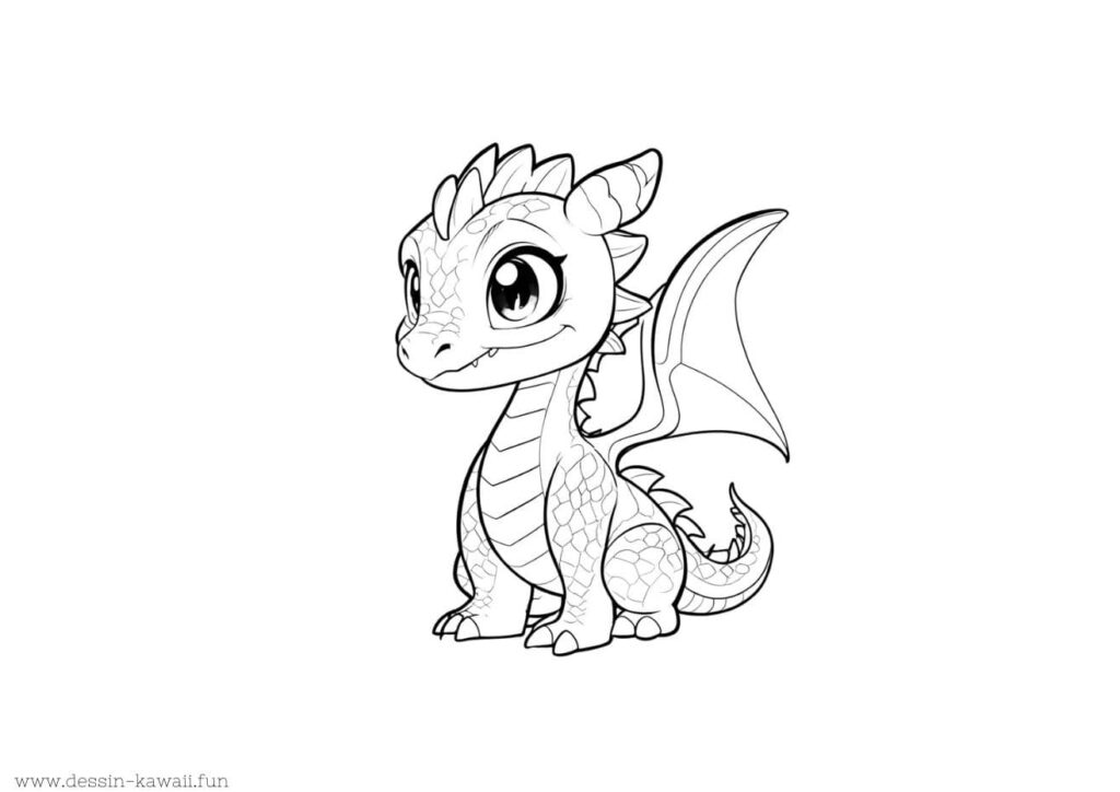 coloriage dragon maternelle