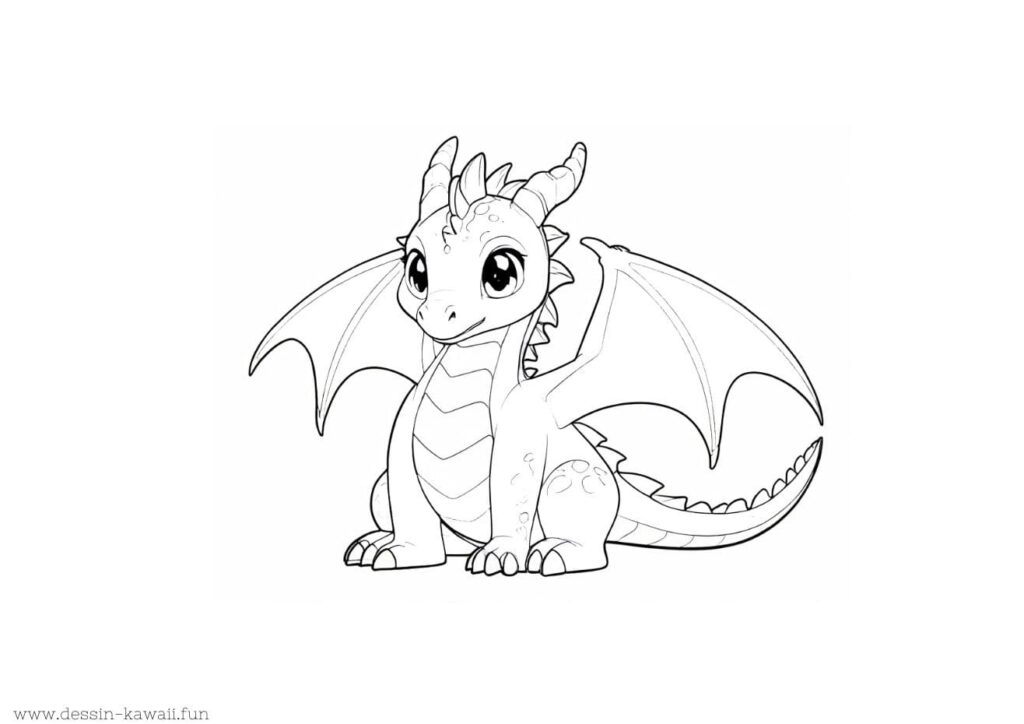 coloriage imprimer dragon