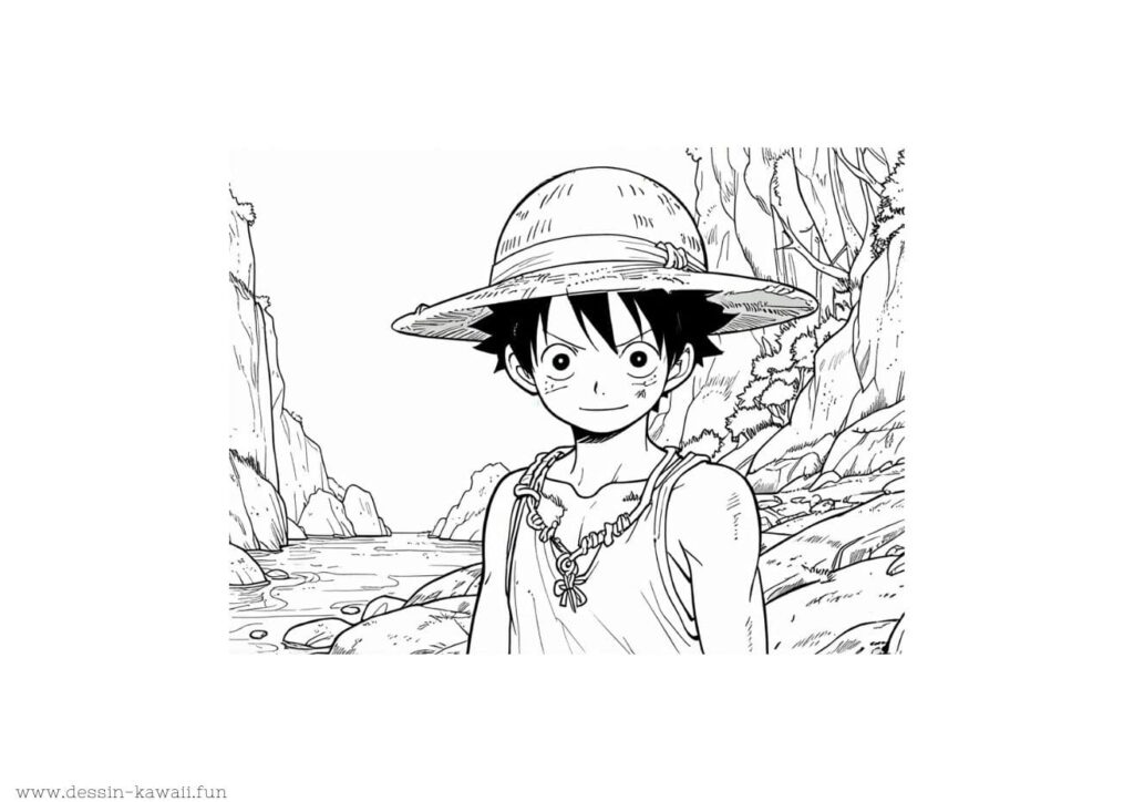 coloriage luffy