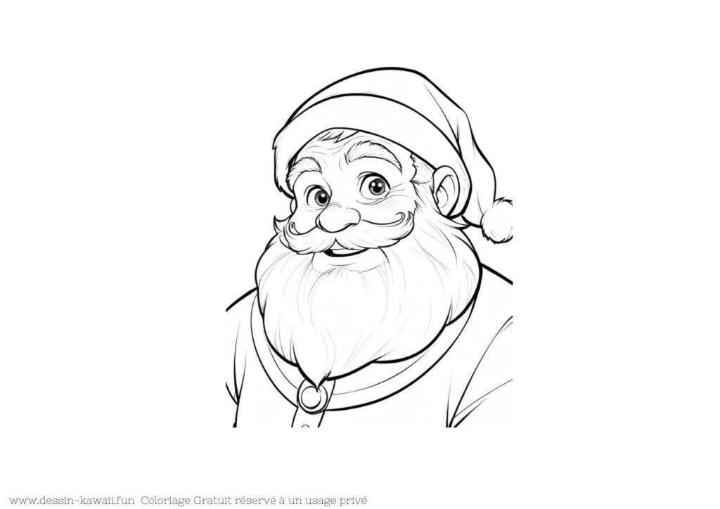 coloriage pere noel PDF