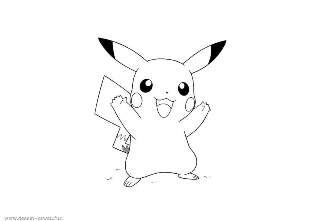 coloriage pikachu imprimer