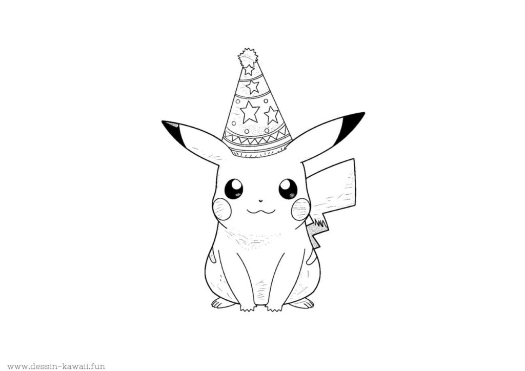 coloriage pikachu pokemon