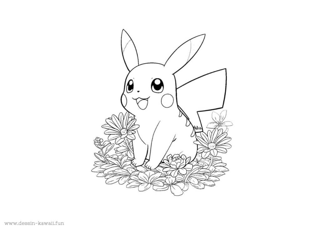 coloriage pokemon pikachu