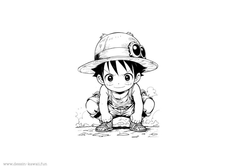 Coloriage Manga - Dessin Shonen à Imprimer Gratuitement