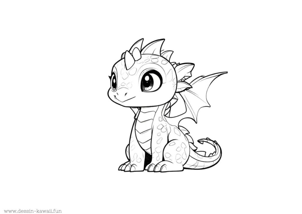 dessin dragon coloriage