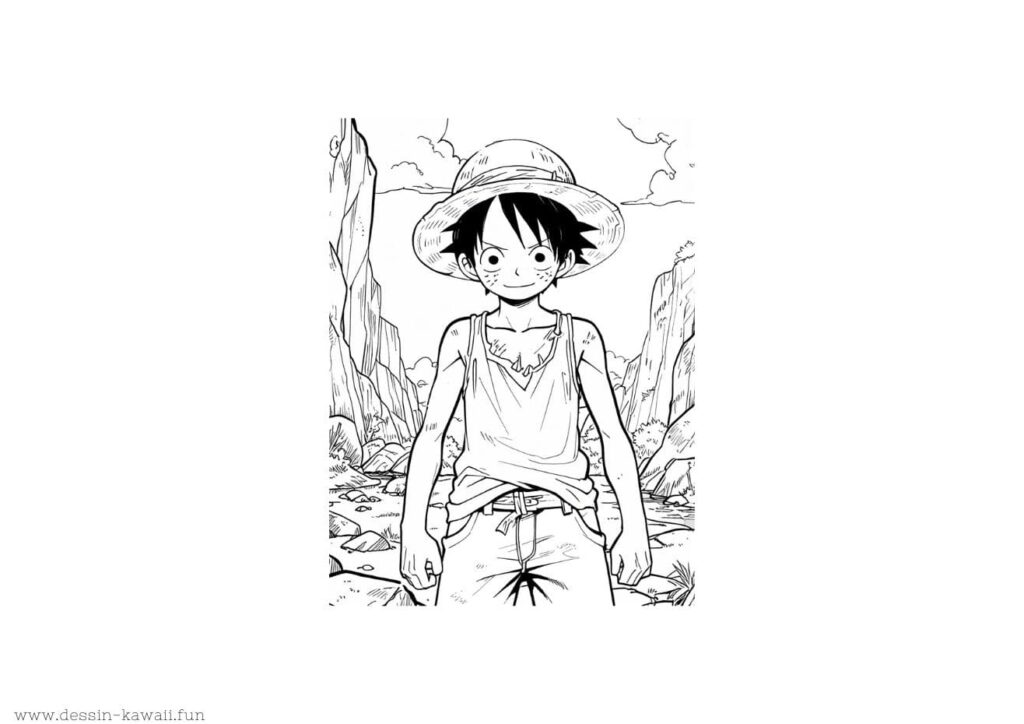 dessin luffy