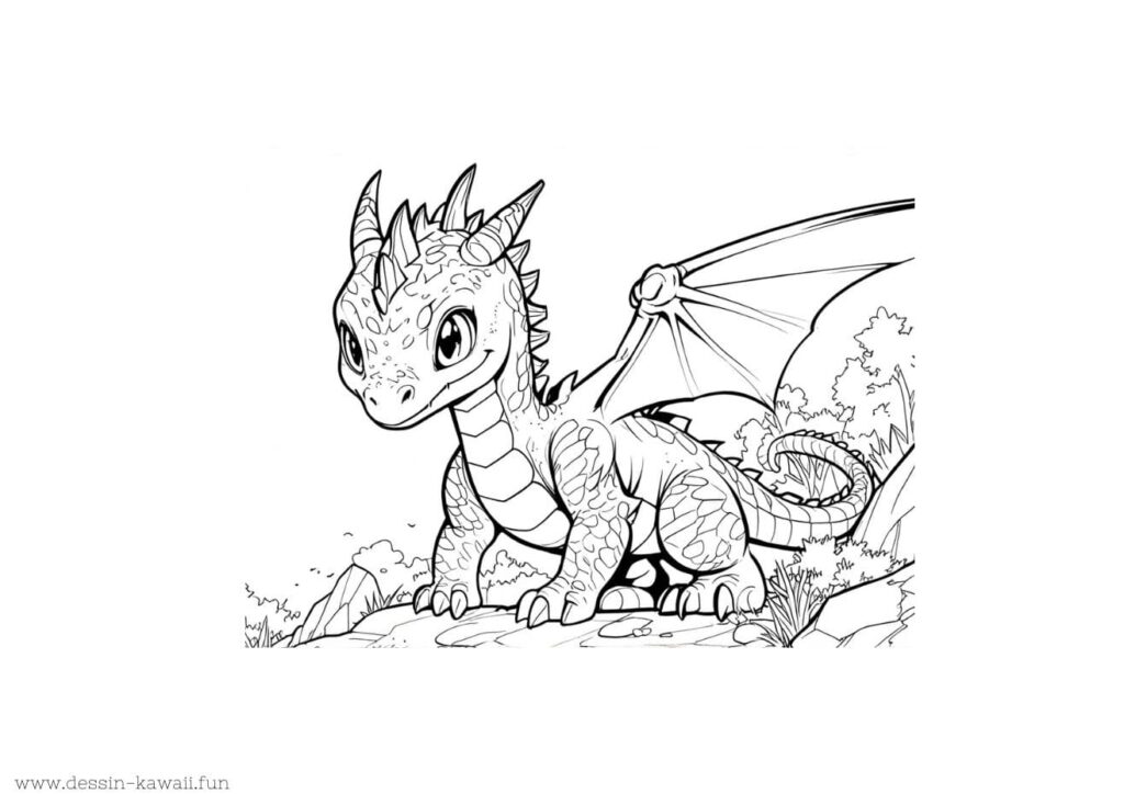 dragon coloriage à imprimer