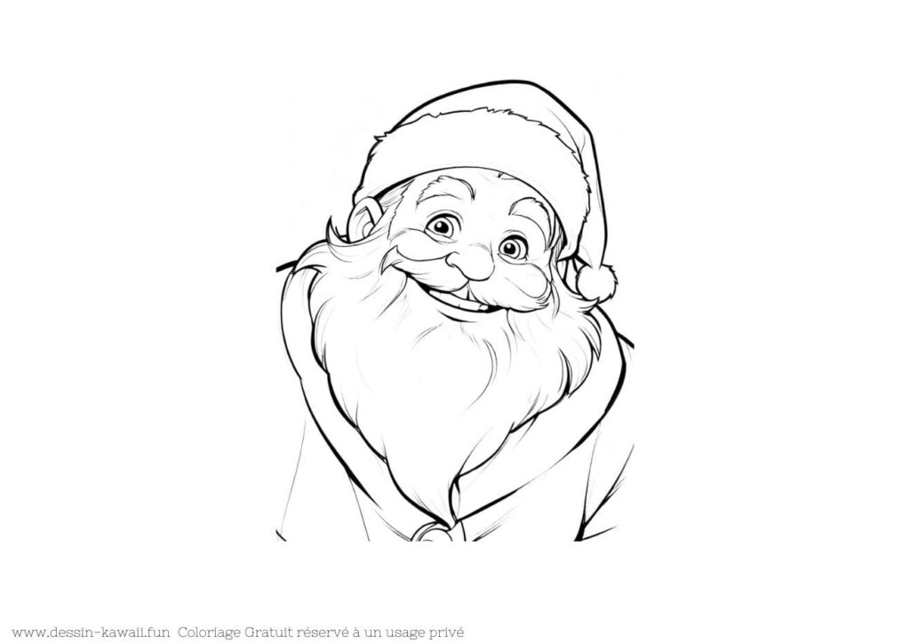 père noel coloriage