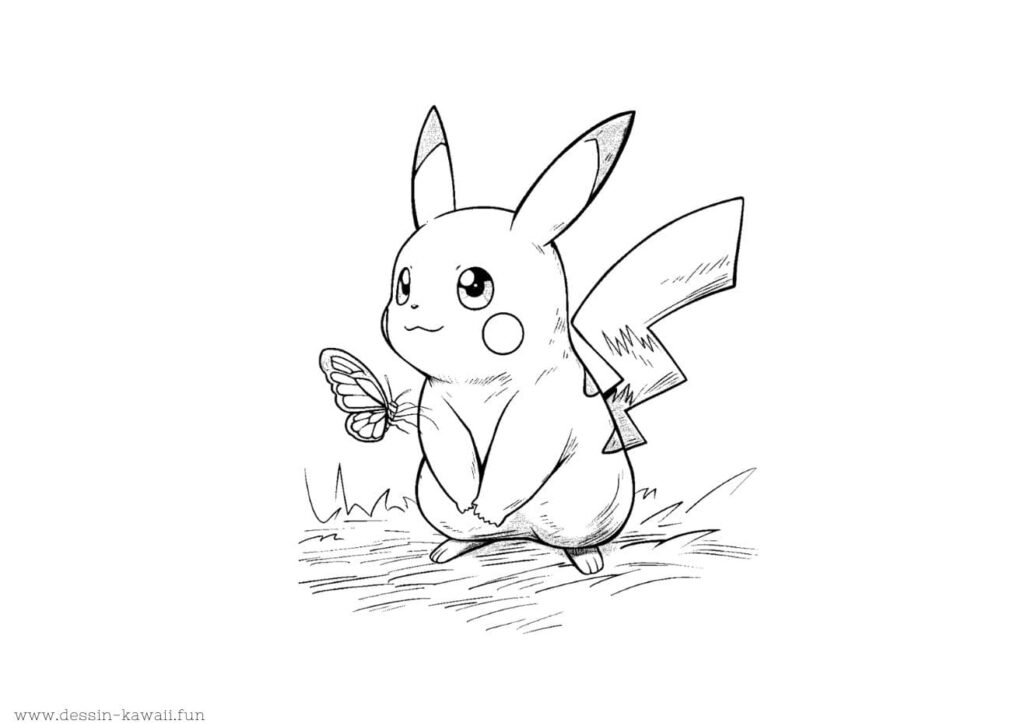 pikachu coloriage à imprimer