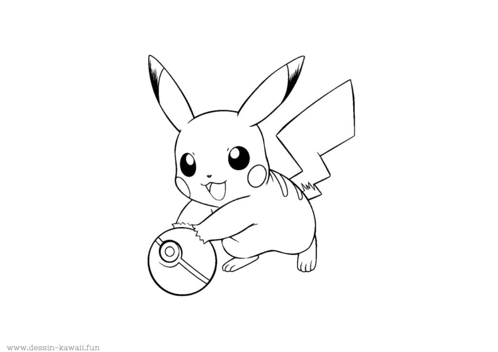 pikachu colorier