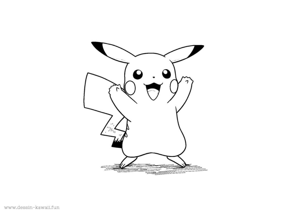 pikachu dessin à imprimer