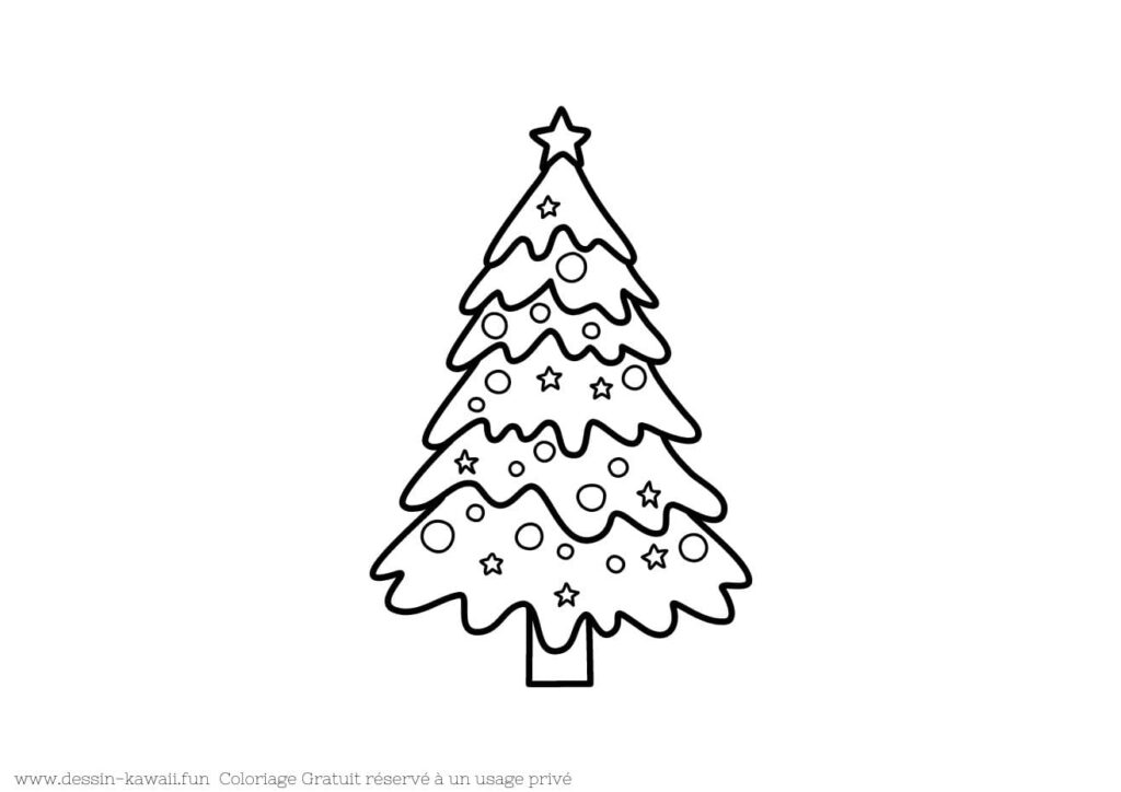 sapin de noel coloriage