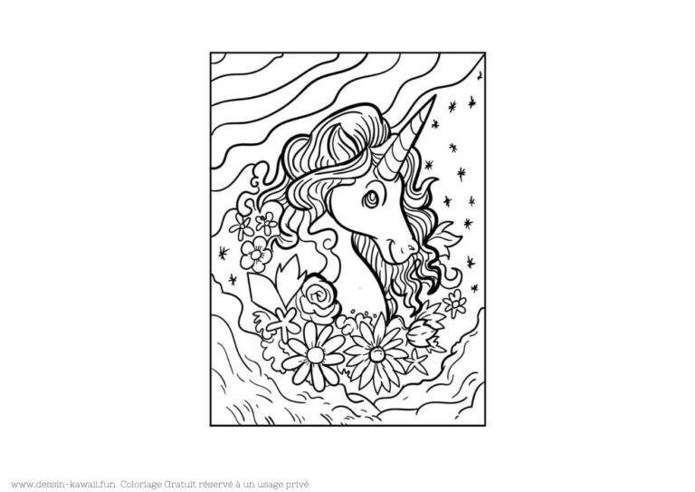 Coloriage Licorne | TOP 100 Dessin Unicorne GRATUIT 🦄