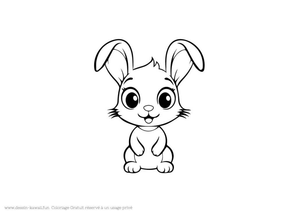 coloriage lapin 10