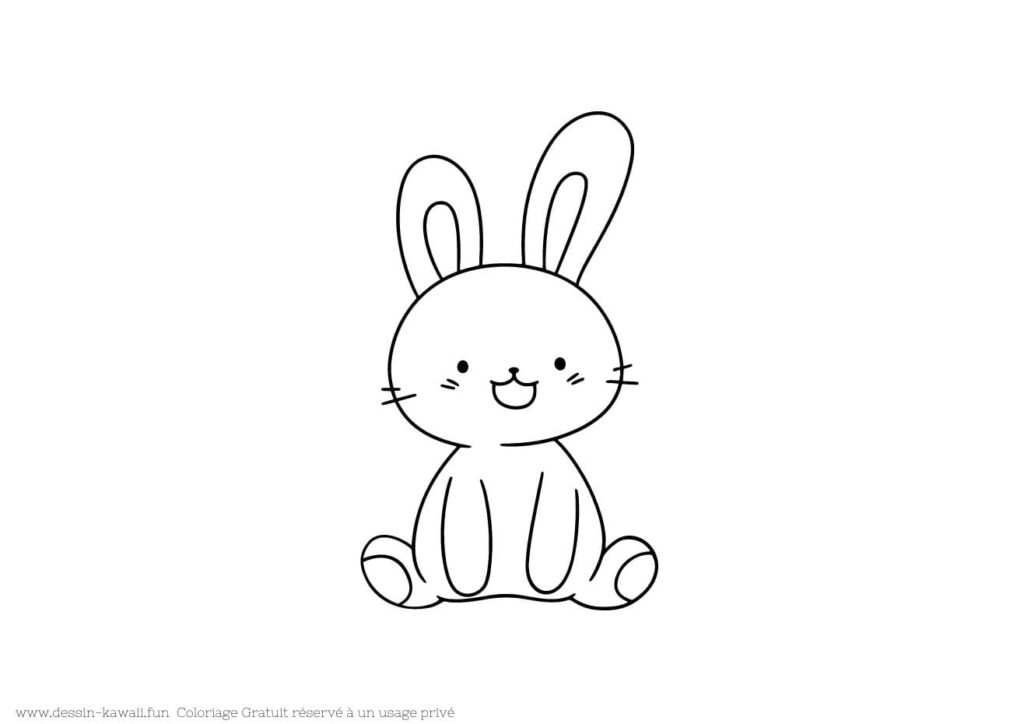 coloriage lapin 16