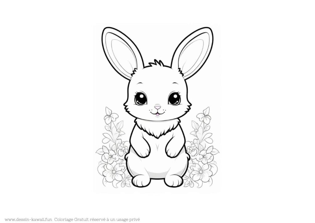 coloriage lapin 2