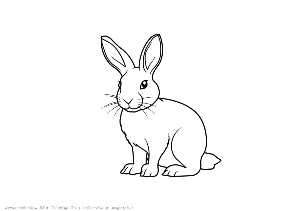 coloriage lapin 20