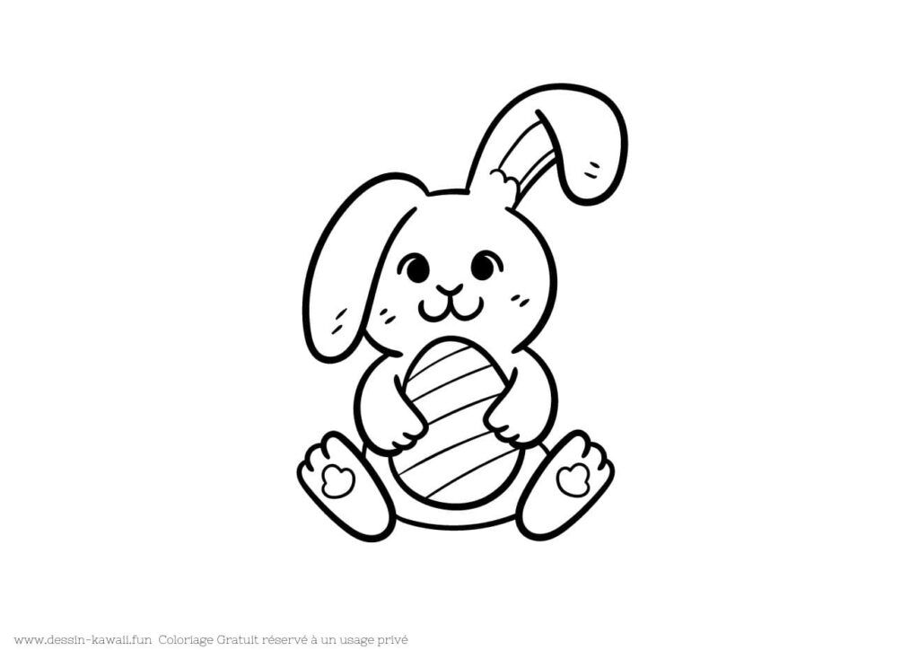 coloriage lapin 23 PDF