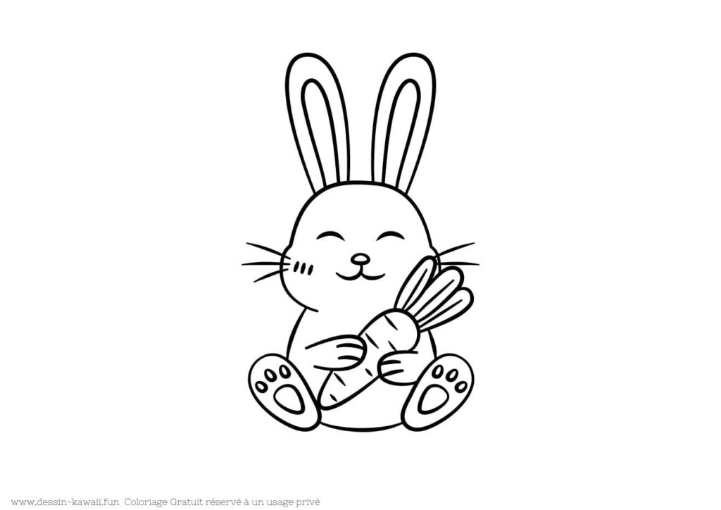 coloriage lapin 25