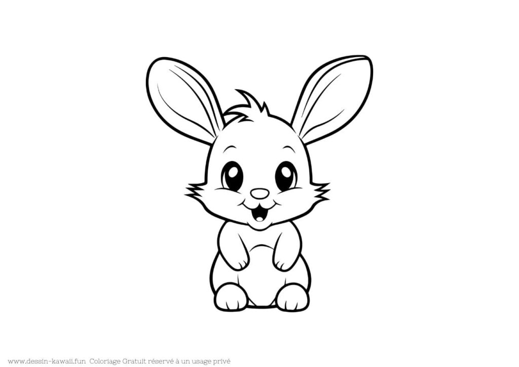 coloriage lapin 27