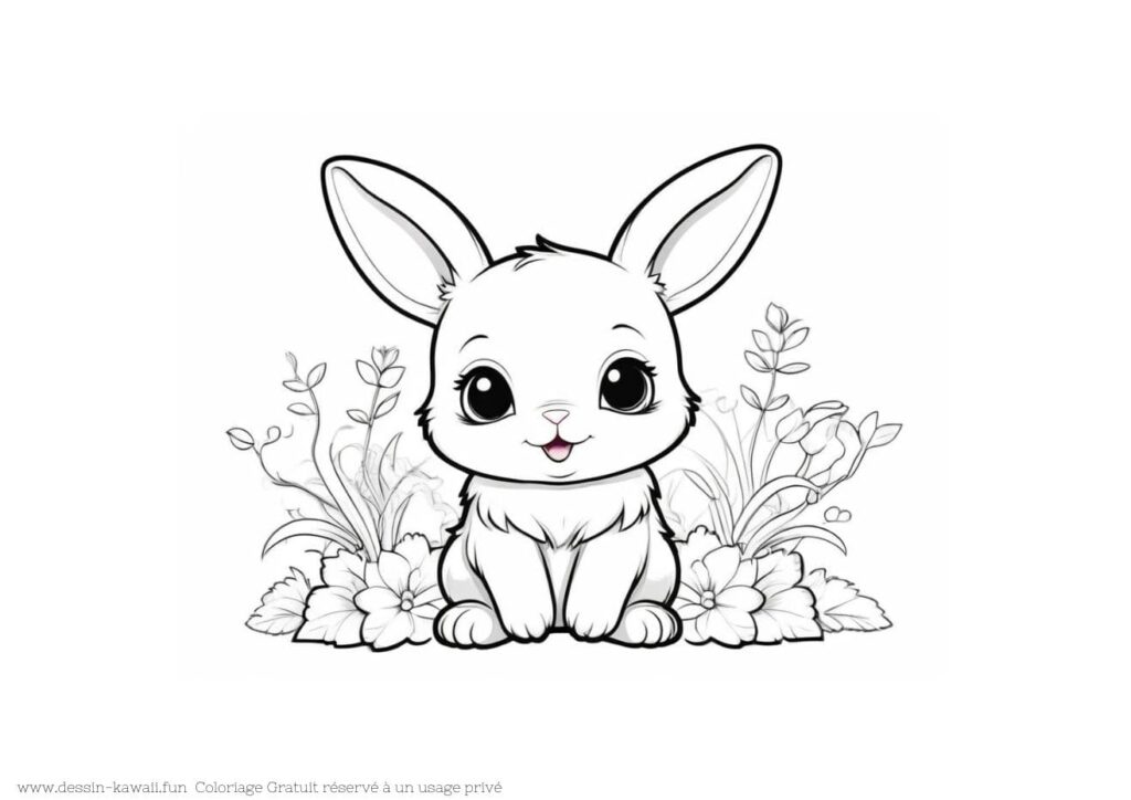 coloriage lapin 5